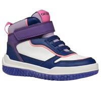 Geox J BUZZERLIGHT Girl A Basket, Navy/Purple, 24 EU