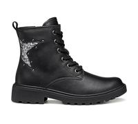 Geox J Casey Girl Bottines à la Cheville, Black Gun, 40 EU