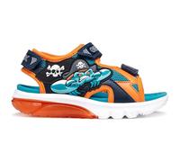 Geox J CIBERDRON B Sandale, pétrole/orange, 27 EU