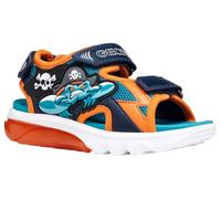 Geox J CIBERDRON B Sandale, pétrole/orange, 36 EU