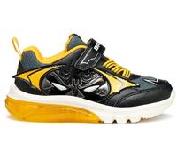 Geox J Ciberdron Boy Basket, Noir/Jaune, 29 EU
