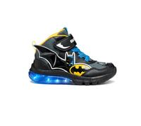 Geox J Ciberdron Boy Basket, Noir/Jaune, 37 EU
