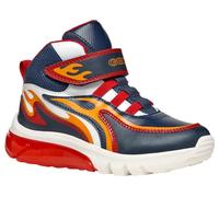 Geox J CIBERDRON Boy C Basket, Navy/Red, 37 EU