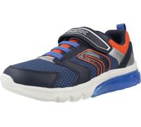 Geox J CIBERDRON Boy C Basket, Navy/Orange, 31 EU