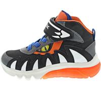 Geox J CIBERDRON Boy D Basket, Black/Orange, 29 EU
