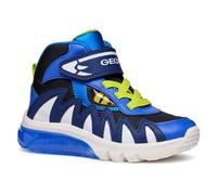 Geox J CIBERDRON Boy D Basket, Navy/Lime, 27 EU