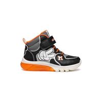 Geox J CIBERDRON Boy F Basket, Black/Silver, 37 EU