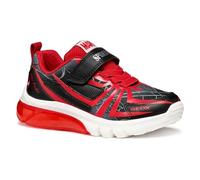 Geox J CIBERDRON Boy G Basket, Black/Red, 35 EU