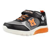 Geox J CIBERDRON Boy H Basket, Black/Silver, 32 EU