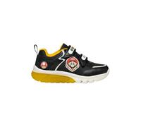 Geox J CIBERDRON Boy I Basket, Black/Yellow, 24 EU