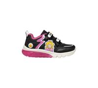 Geox J CIBERDRON Girl A, Basket, Black/Fuchsia,