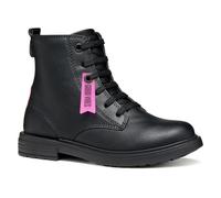 Geox J Eclair Girl Bottines à la Cheville, Noir Fuchsia, 38 EU