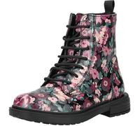 Geox J Eclair Girl Bottines à la Cheville, Noir/Rose, 31 EU