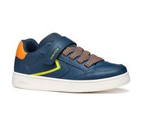 Geox J ECLYPER Boy A, Basket garçon, Navy/Lime Green,