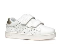 Geox J ECLYPER Girl A Basket, White/Platinum, 39 EU