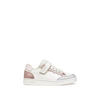 Geox J Eclyper Girl B Basket, Blanc/Rose, 33 EU