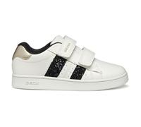 Geox J Eclyper Girl Basket, Blanc cassé et Noir, 27 EU