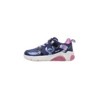 Geox J FADINLIGHT Girl B Basket, Navy/Fuchsia, 27 EU