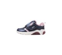 Geox J Fadinlight Girl Basket, Bleu Marine Rose, 35 EU