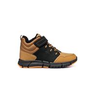 Geox J FLEXYPER Boy B ABX Bottine, Black DK Yellow 1, 29 EU