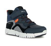 Geox J FLEXYPER Boy B ABX Bottes de Cheville, Bleu Marine/Orange, 31 EU