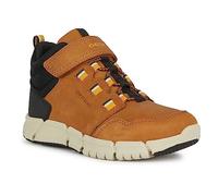 Geox J Flexyper Boy B ABX Bottes de Cheville, Brown Dark Yellow, 32 EU