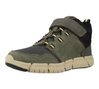Geox J FLEXYPER Boy B ABX Bottes montantes, militaire/noire, 34 EU, Noir militaire., 34 EU