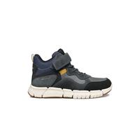 Geox J FLEXYPER Boy B ABX Bottine, DK Grey/Navy, 28 EU