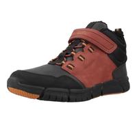 Geox J FLEXYPER Boy B ABX Bottine, Wine/Black, 38 EU