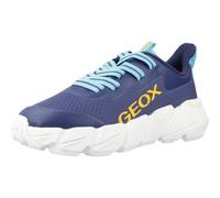 Geox J Flexyper Fast Boy Basket, Bleu Marine, 34 EU