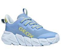 Geox J FLEXYPER Fast Girl Baskets pour Fille Bleu/Citron Vert Taille 33 EU