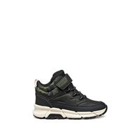 Geox J FLEXYPER Plus Bottines pour garçon, noir/militaire, 35 EU, Noir militaire., 35 EU