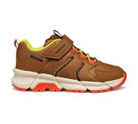 Geox J Flexyper Plus Boy Basket, Marron/Orange, 38 EU