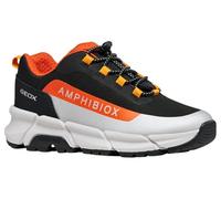 Geox J Flexyper Plus Boy Basket, Noir/Orange, 41 EU