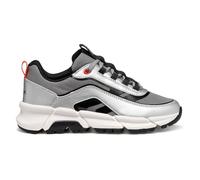 Geox J Flexyper Plus Boy Basket, Silver Lt Red, 31 EU