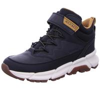 Geox J FLEXYPER Plus Boy Bateau à Cheville, Black DK Yellow, 35 EU