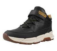Geox J FLEXYPER Plus Boy Bateau à Cheville, Black DK Yellow, 36 EU