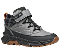 Geox J Flexyper Plus Boy Bottines à la Cheville, Gris/Noir, 37 EU