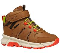 Geox J Flexyper Plus Boy Bottines à la Cheville, Marron/Orange, 30 EU