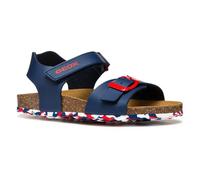 Geox J Ghita Boy B Sandale, Navy/White/Red, 25 EU