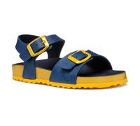 Geox J Ghita Boy C Sandale, Blue/Yellow, 38 EU