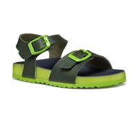 Geox J GHITA BOY C, Sandale garçon, Dk Green/Lime,