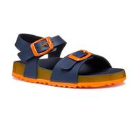 Geox J Ghita Boy C Sandale, Navy/Orange, 32 EU