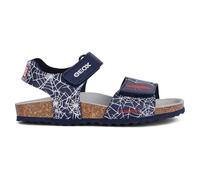 Geox J Ghita Boy E Sandales pour garçon, Bleu marine/rouge, 26 EU