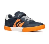 Geox J GISLI Boy D, Basket garçon, Navy/Orange,