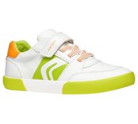 Geox J GISLI Boy D, Basket garçon, White/Green Fluo,