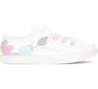 Geox J GISLI Girl C, Basket Fille, White/Pink,