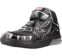 Geox Garçon J Grayjay Boy Basket, Black Silver, 26 EU