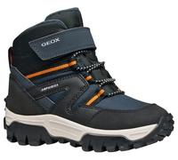 Geox J Himalaya Boy B ABX Bottines à la Cheville, Bleu Marine/Orange, 24 EU
