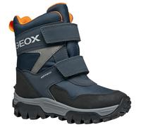 Geox J Himalaya Boy B ABX Bottines à la Cheville, Bleu Marine/Orange, 37 EU
